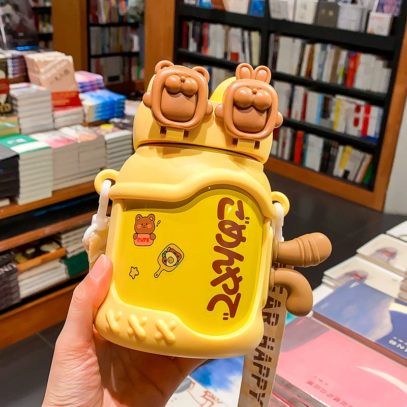 A32-AX-2379 Children's cartoon insulated cup, double drinking, high appearance level, 316 large capacity portable straw water cup detail image 11