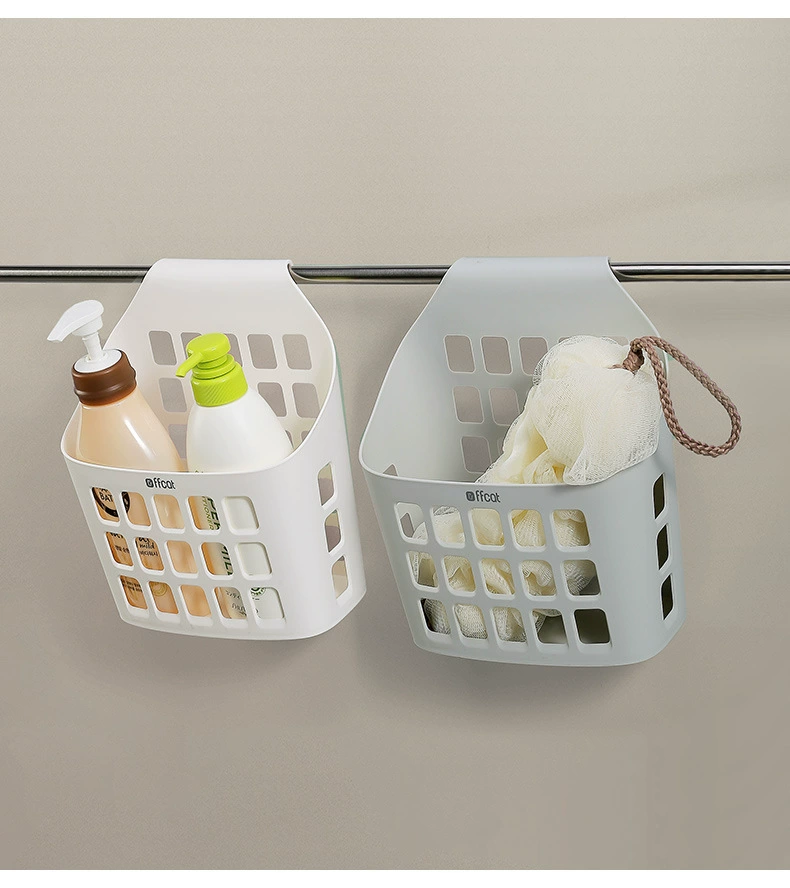 F33-58958 multi-functional shock-resistant storage hanging basket, hanging plastic bathroom small item basket, bath basket, storage basket detail image 6