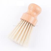 Solid wood handle hair brush Barber shop cleaning broken hair brush Sharpening soft neck brush Shaving hair cleaning tool