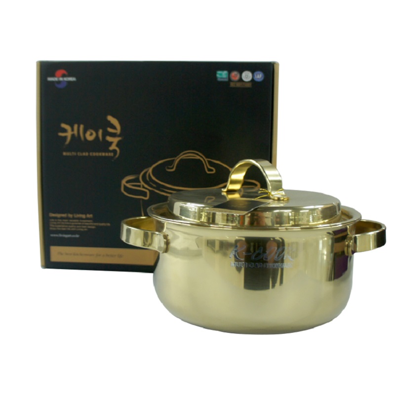 Kitchen Code: Korean original imported bright titanium soup pot, 20cm Item Picture