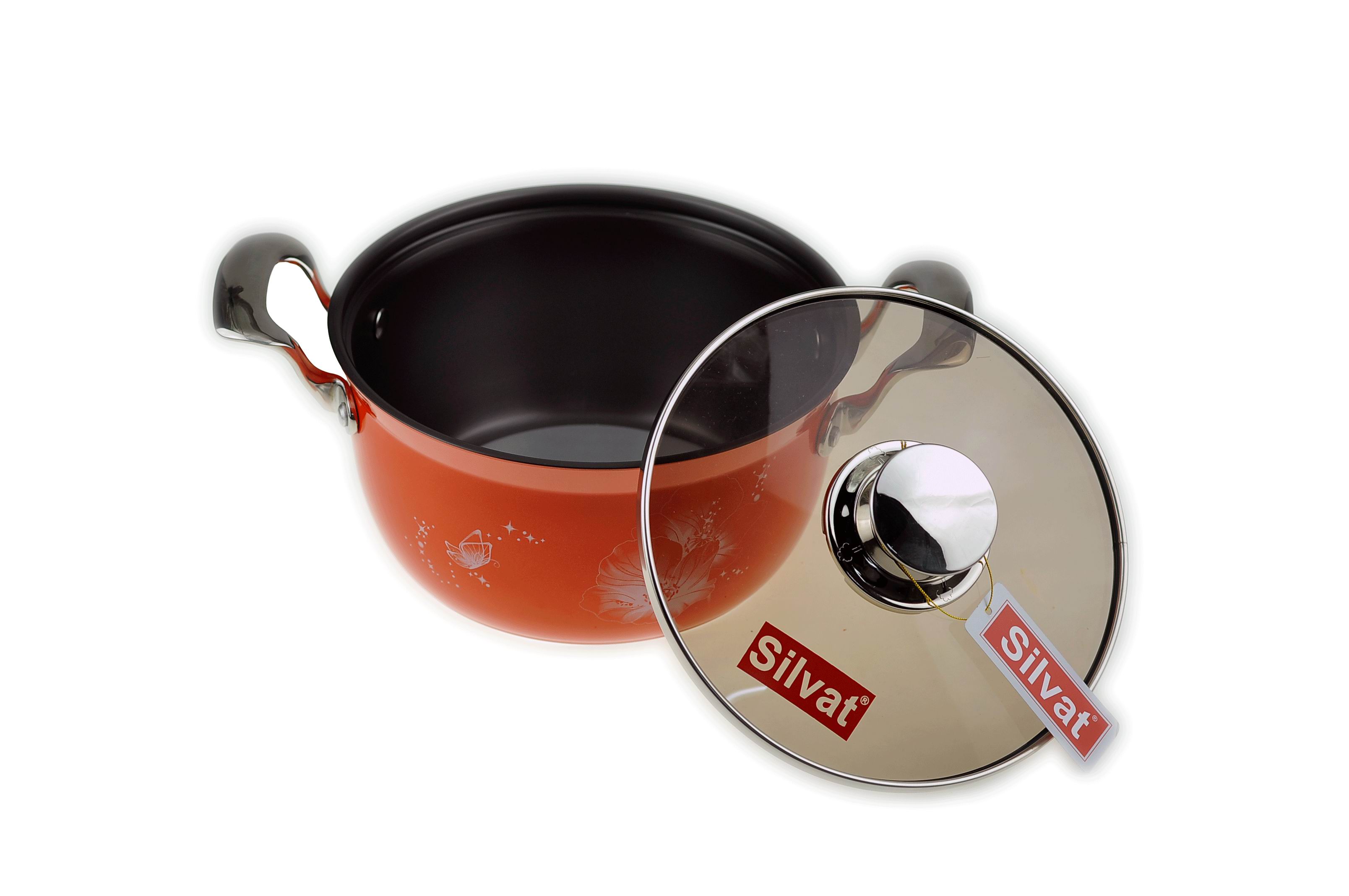 Kitchen Code: Korean original imported orange universal high-purity double-handled soup pot, 26cm details Picture