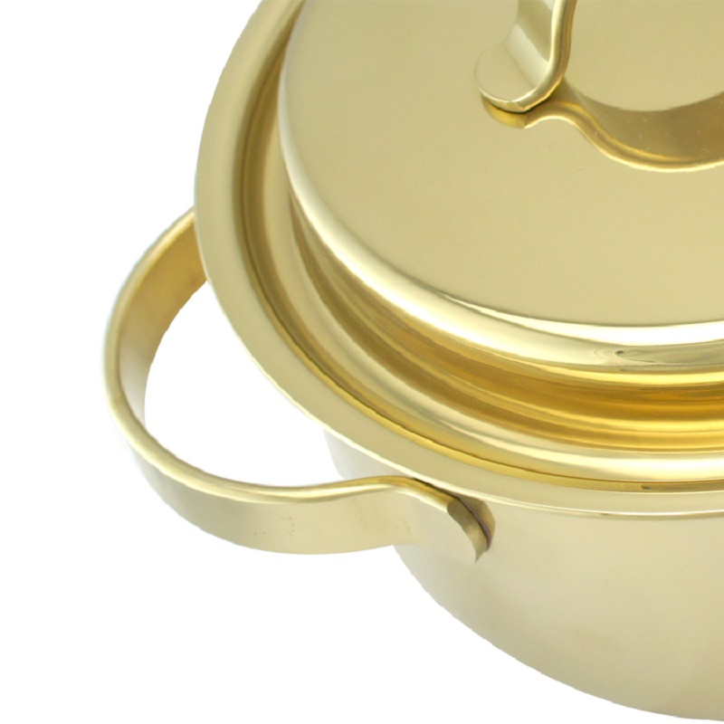 Kitchen Code: Korean original imported bright titanium soup pot, 20cm Specification image