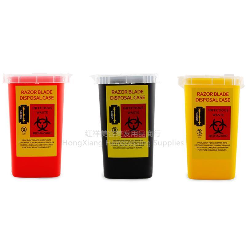 Blade recycling bucket barbershop Needle sharps collection bucket Knife storage box Tattoo needle storage box