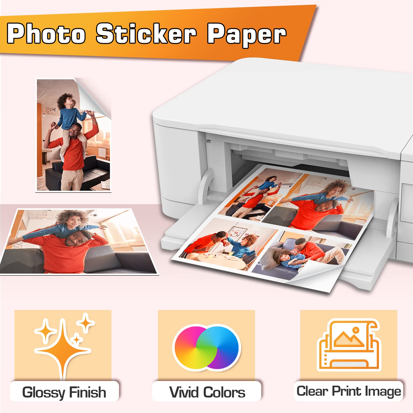 Adhesive Photo Paper 135 G Adhesive Photo Paper 50 Sheets Of Adhesive Photo Paper High Gloss Adhesive Photo Paper Specification drawing