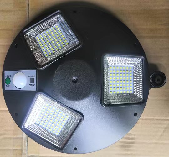 Solar 3 Groups Of 3 Grid Small Street Lights 168Led!