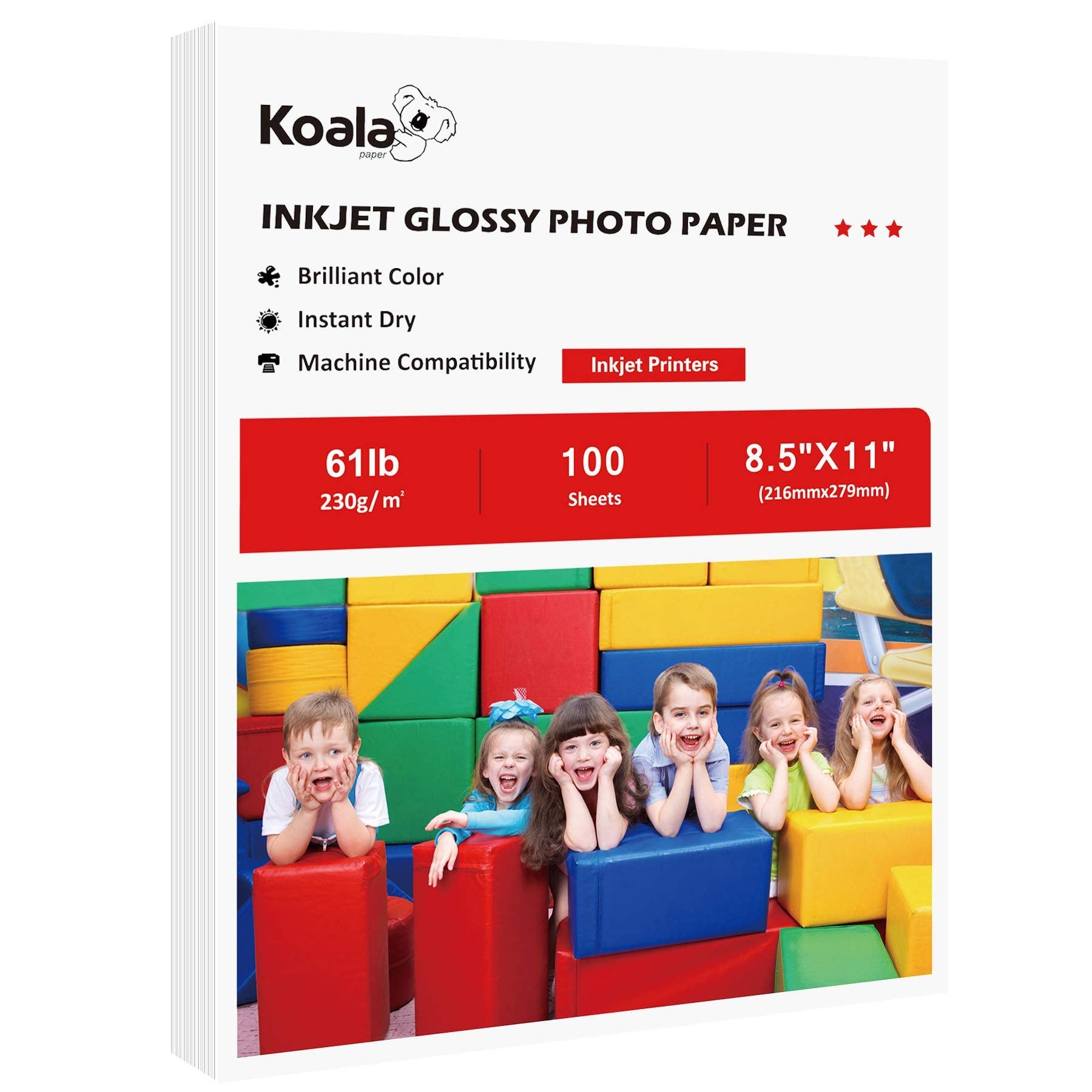 koala highlight papel fotográfico de un lado american standard 8.5*11 papel fotográfico 216*279mm papel fotográfico papel fotográfico 230g papel fotográfico papel de imagen pic 1
