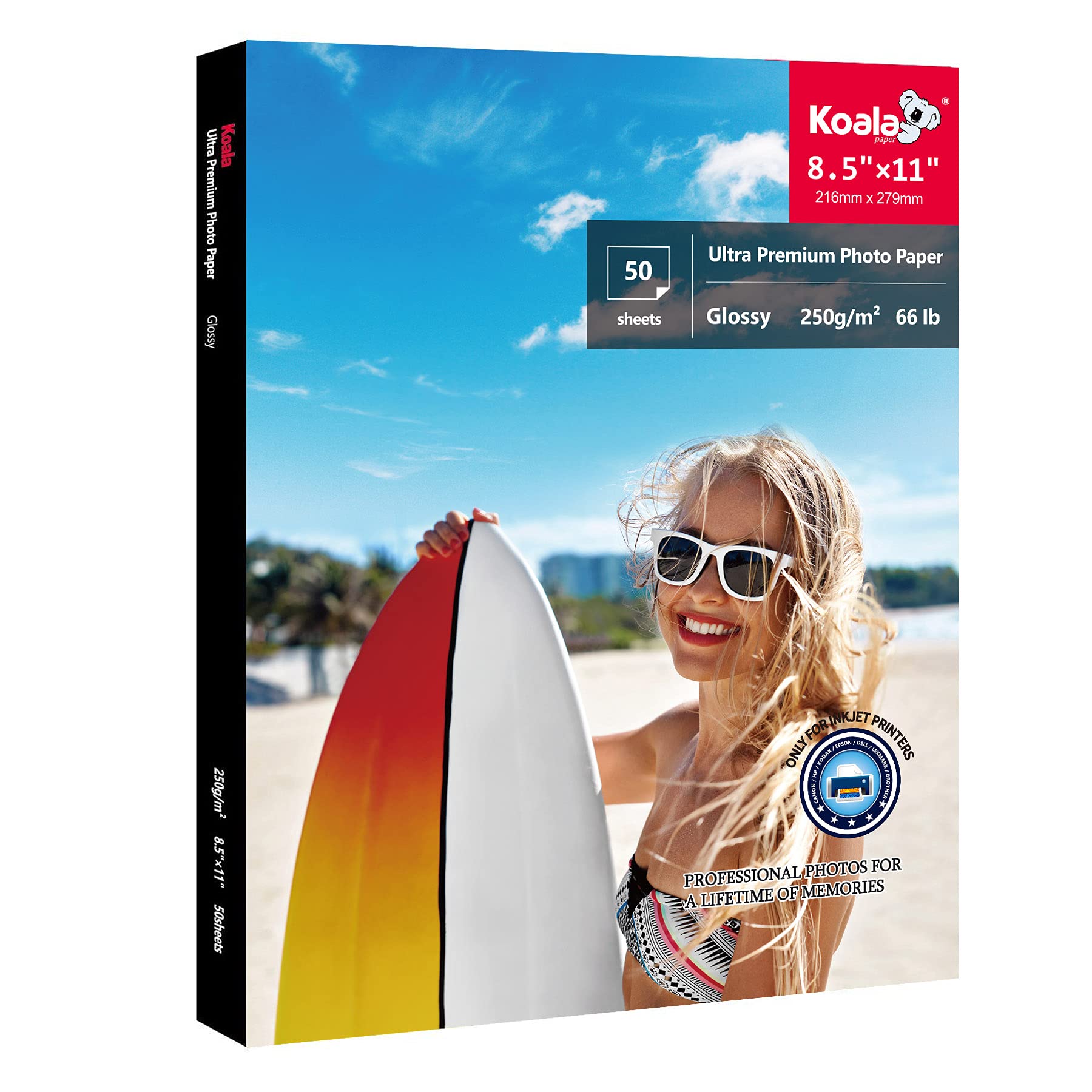 koala matte single-sided photo paper, American standard 8.5*11, photo paper 216*279mm, photo paper 250g, photo paper, photo paper, photo paper