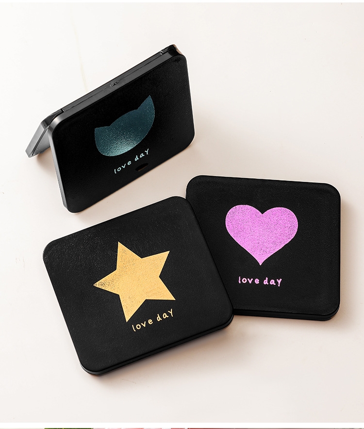 L73-LD-S8013 portable small mirror Mini double-sided folding mirror Makeup mirror, ladies' handheld magnifying dressing mirror detail image 11