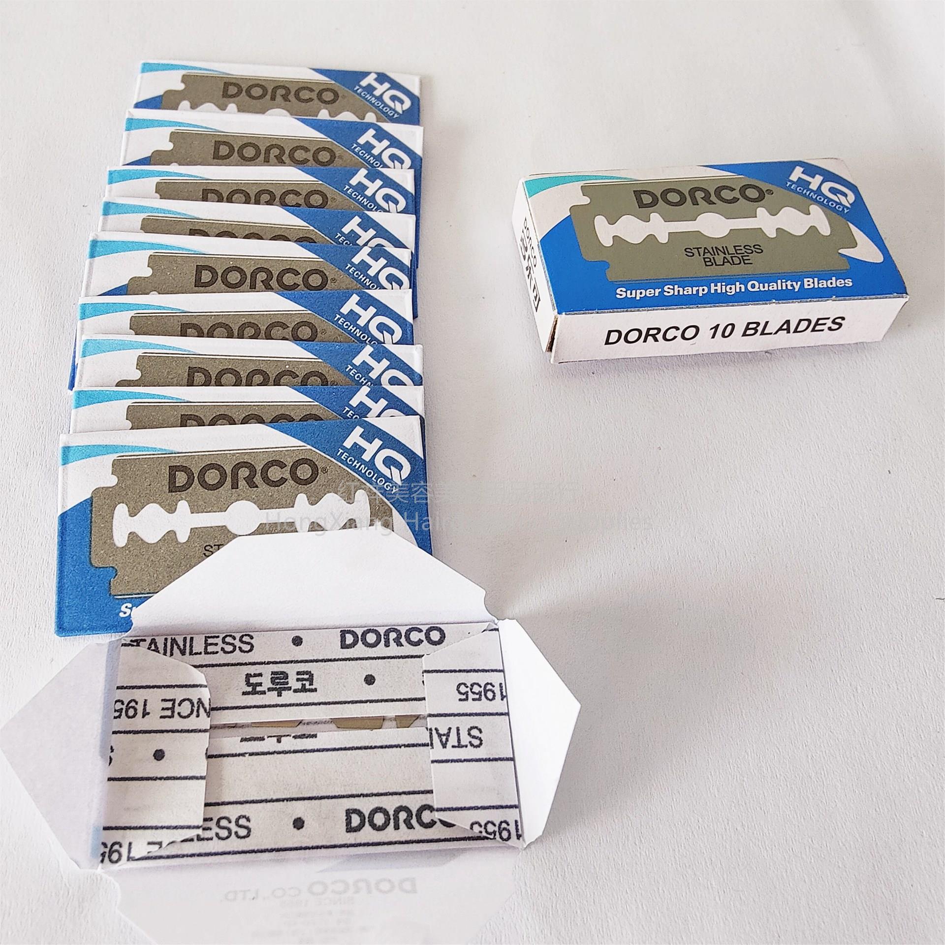 DORCO双面刀片美发德高刀片刮胡刀多乐可剃须刀片双层纸详情2