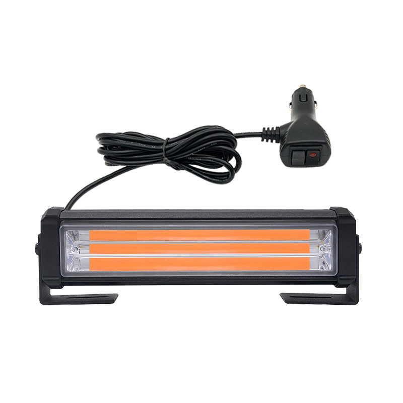 长条爆闪灯/单排杠灯/开道警示灯/应急危险警示白底实物图