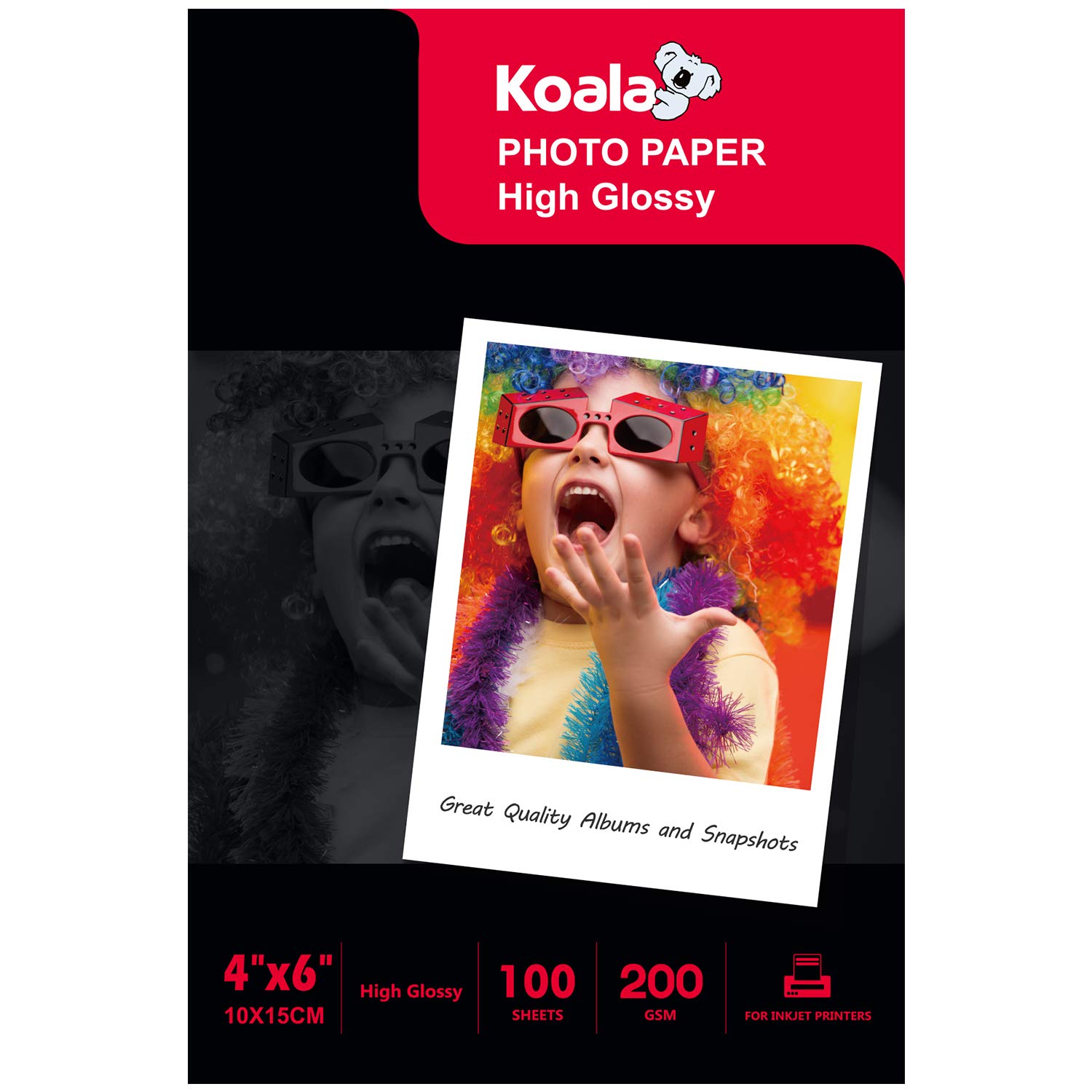 koala High quality 200g photo paper A4 Photo paper Image paper Photo paper 100 Photo paper Highlight paper Glossy photo paper thumbnail