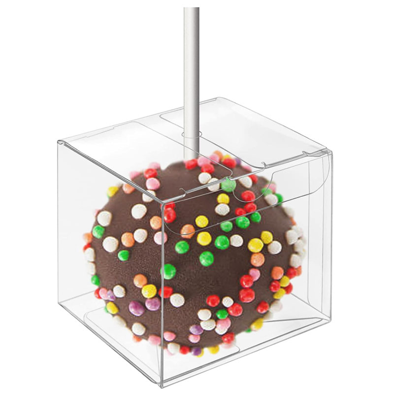 individul Single Cake Pop Box With Hole Small Gift Boxes Mini Plastic Boxes Treat Boxes Candy Boxes