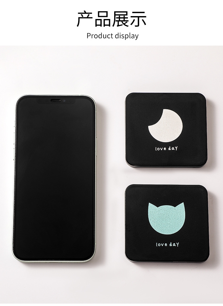 L73-LD-S8013 portable small mirror Mini double-sided folding mirror Makeup mirror, ladies' handheld magnifying dressing mirror detail image 10