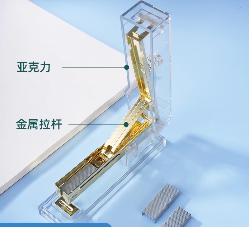 The stapler is a portable and compact office cultural product for students Item Picture