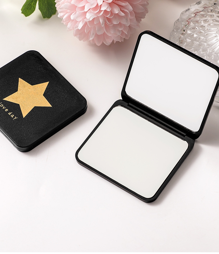 L73-LD-S8013 portable small mirror Mini double-sided folding mirror Makeup mirror, ladies' handheld magnifying dressing mirror detail image 12