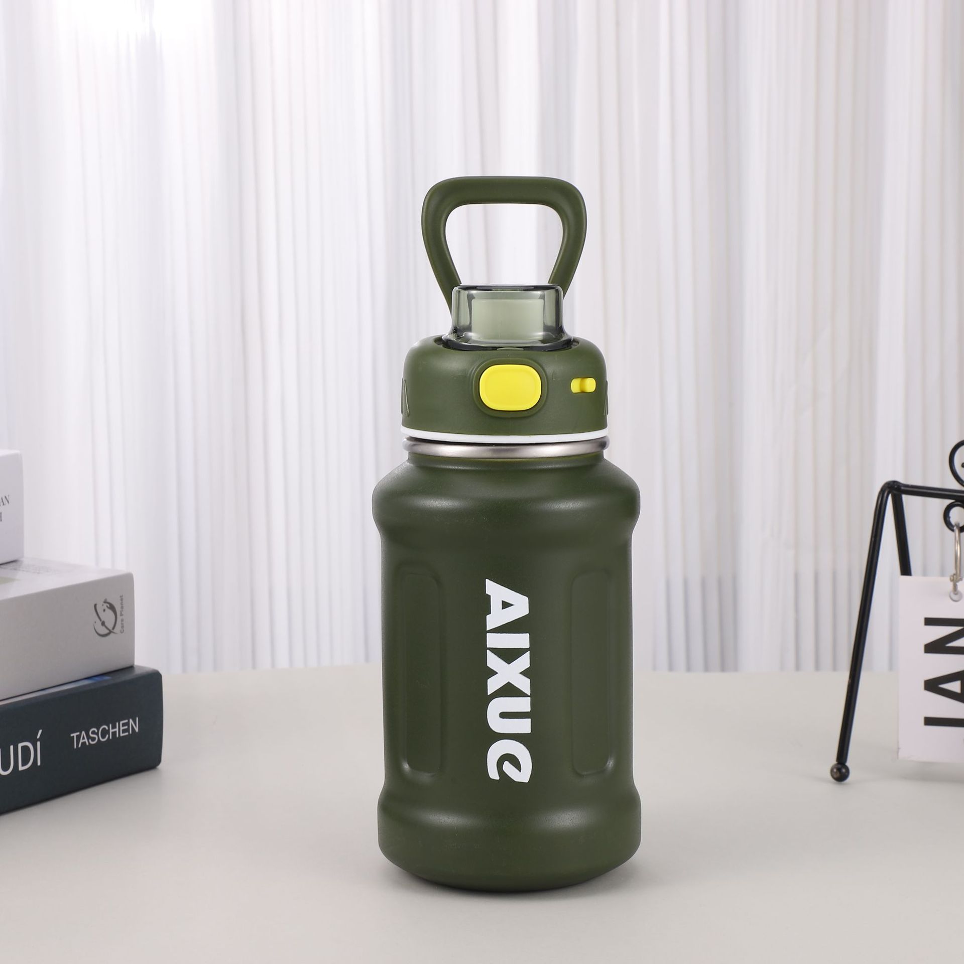 A32-AX-2382 large-capacity stainless steel insulated cup, high appearance level sports water bottle, straw insulated pot, ton ton bucket, student and office insulated cup, high appearance level large-belted cup, festival gift water cup detail image 5
