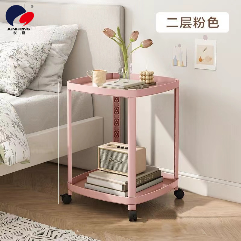 A small bedside table, a Nordic floor-standing coffee table, a simple and movable living room sofa side table, and a study storage rack Specification image