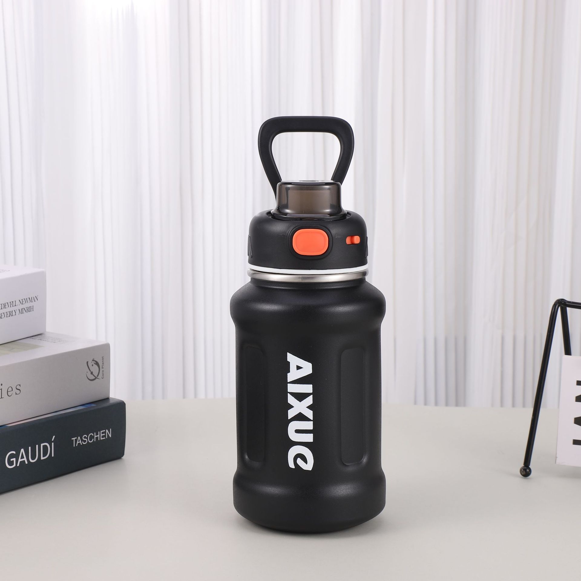 A32-AX-2382 large-capacity stainless steel insulated cup, high appearance level sports water bottle, straw insulated pot, ton ton bucket, student and office insulated cup, high appearance level large-belted cup, festival gift water cup detail image 4