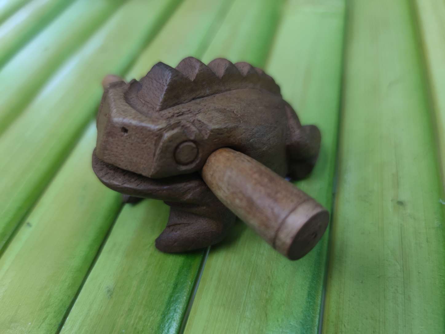 实木旅游模型泰国木雕工艺招财蛙摆件图