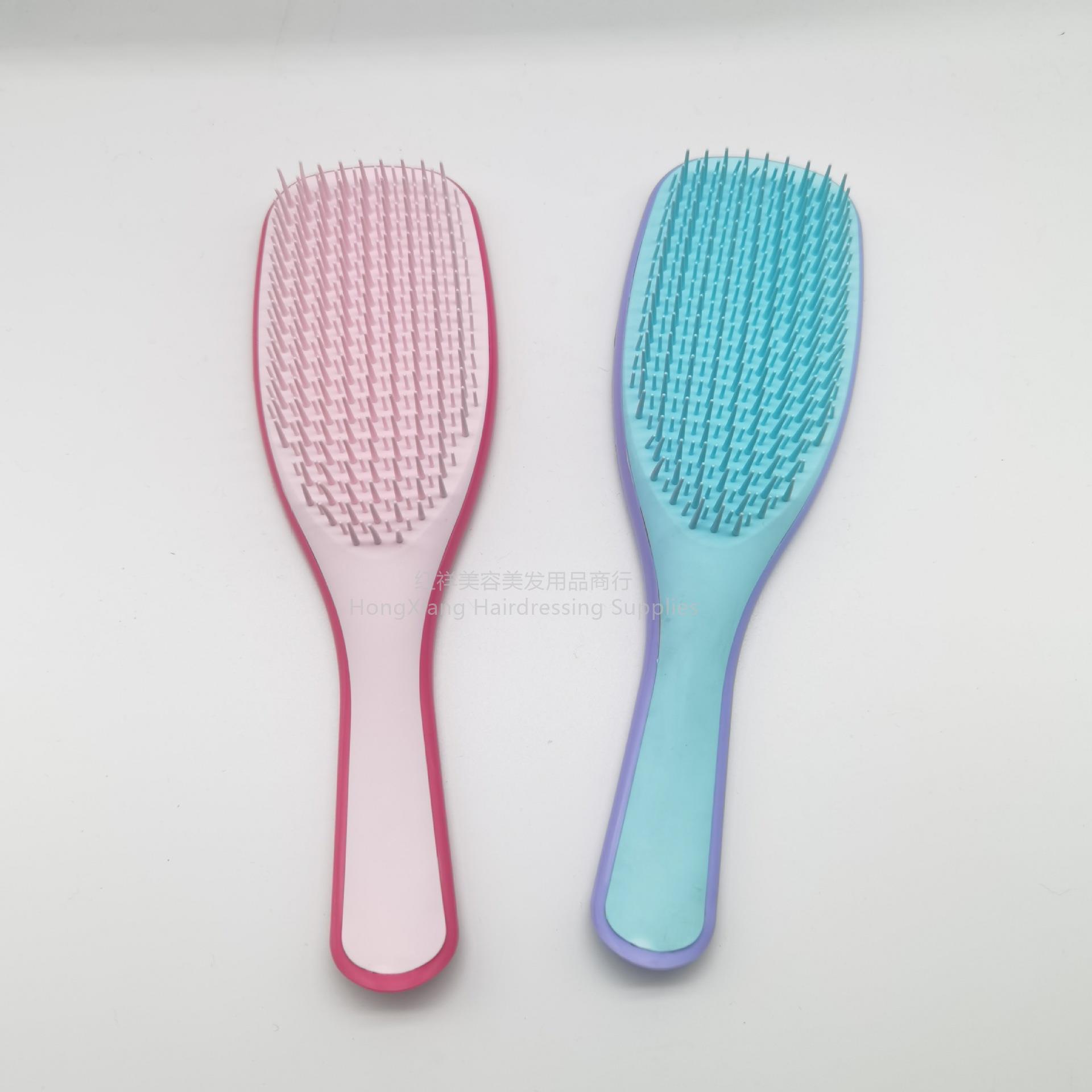 Smart two-color comb comb comb in the end long hair lady anti-static comb massage scalp activating meridians batch