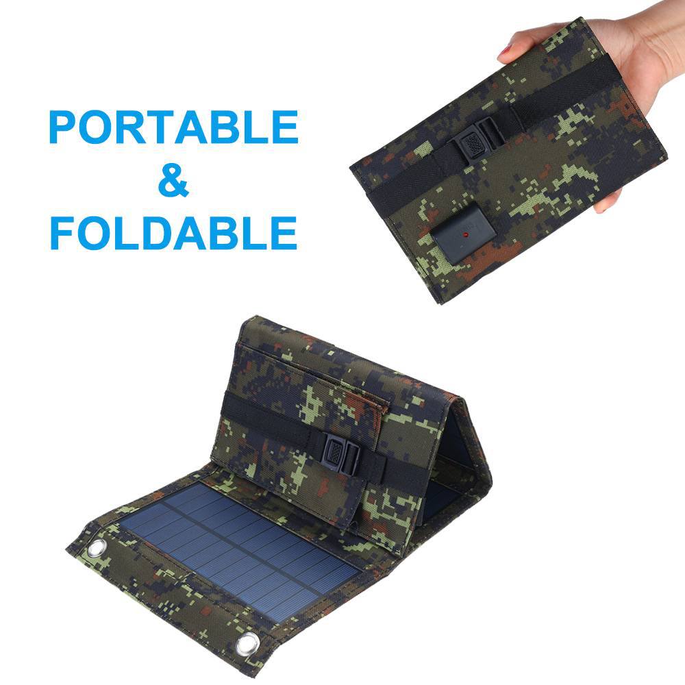 20W太阳能折叠包USBSolar Panel Folding便携光伏组件10W太阳能板详情图6
