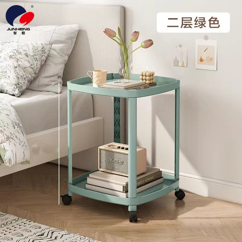 A small bedside table, a Nordic floor-standing coffee table, a simple and movable living room sofa side table, and a study storage rack Application Scenario