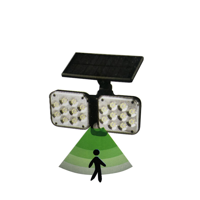 Cross-Border Explosive Human Sensor Lighting Outdoor Waterproof Garden Wall Light Solar Lamp Specification drawing