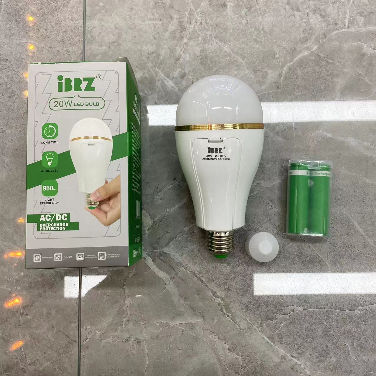 Led Emergency Bulb Light Double Battery Charging Household Emergency Light details Picture
