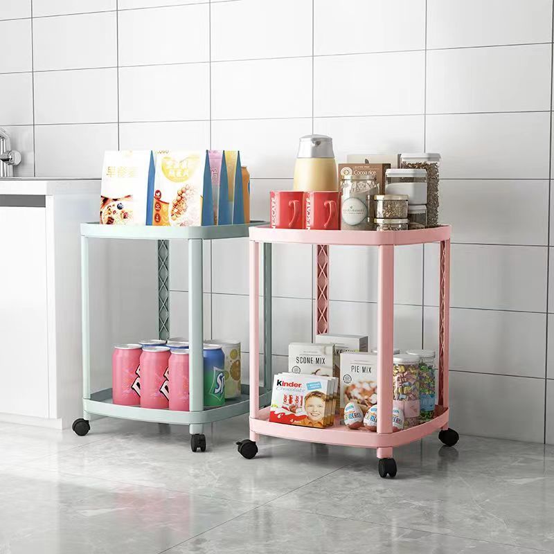 A small bedside table, a Nordic floor-standing coffee table, a simple and movable living room sofa side table, and a study storage rack pic 8