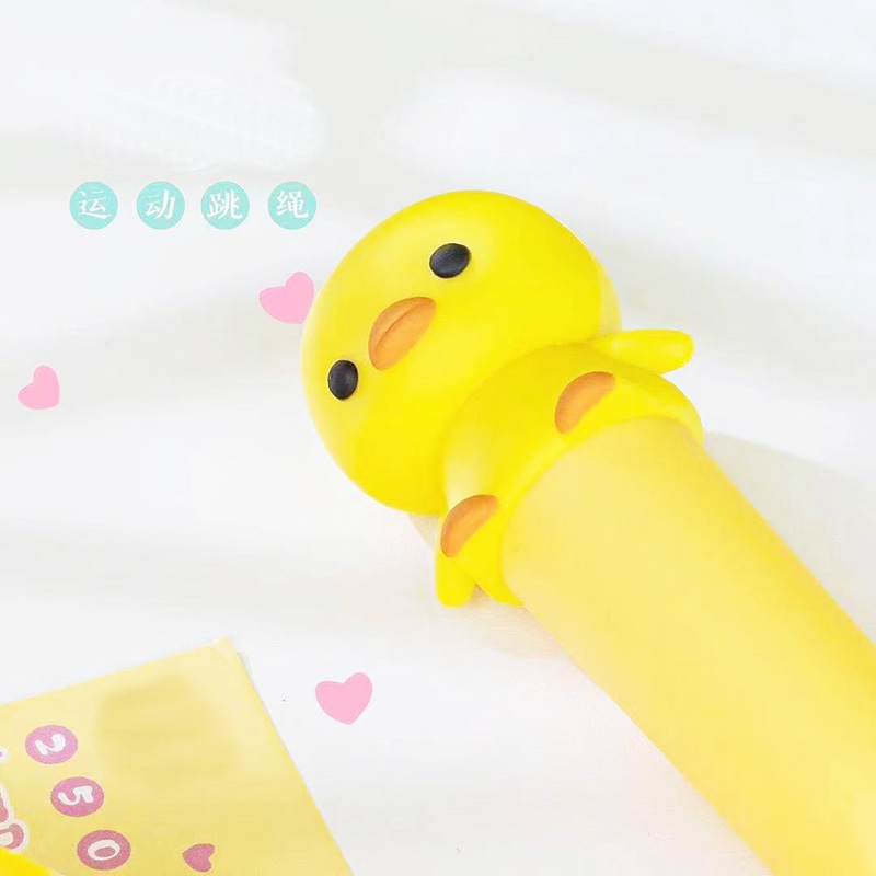 2504 Cute chicken series sports skipping rope Application Scenario