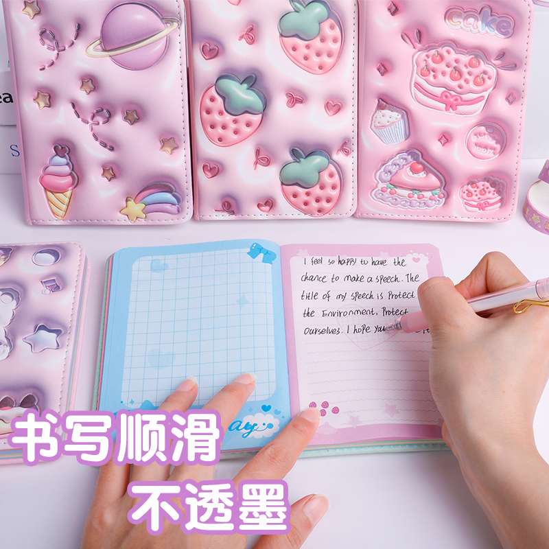 Weibo Stationery Children's 3D Stereoscopic Expansion Notebook, student creative, cute cartoon, high appearance level planner notebook Specification image
