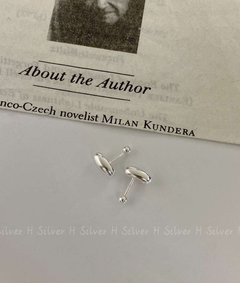 思兰银饰925银耳饰时尚百搭耳环韩版情侣款豆豆耳环