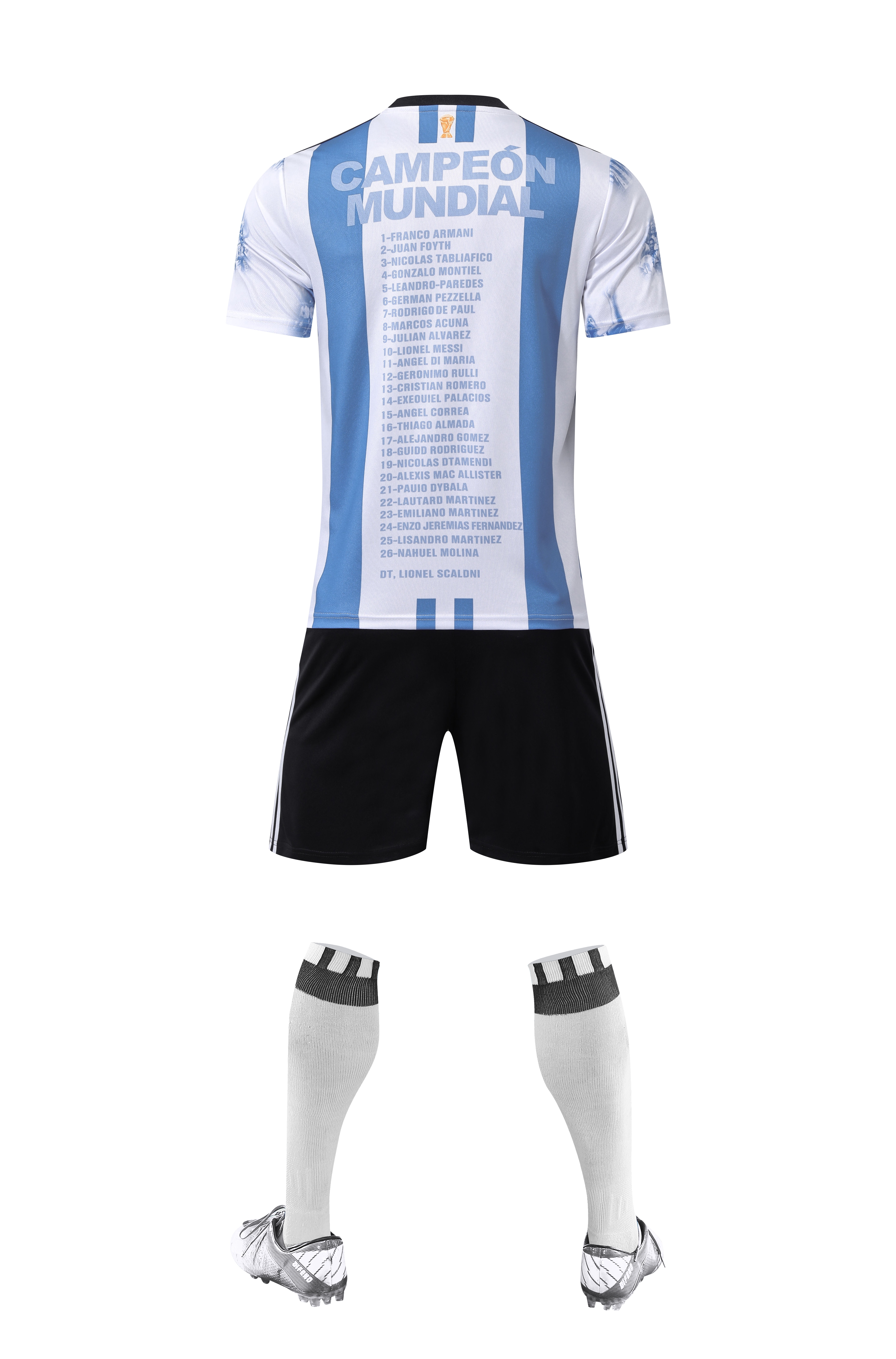 23-24国家队带标阿根廷纪念版足球服运动服厂家直销现货一件代发支持定制印字印logo详情3