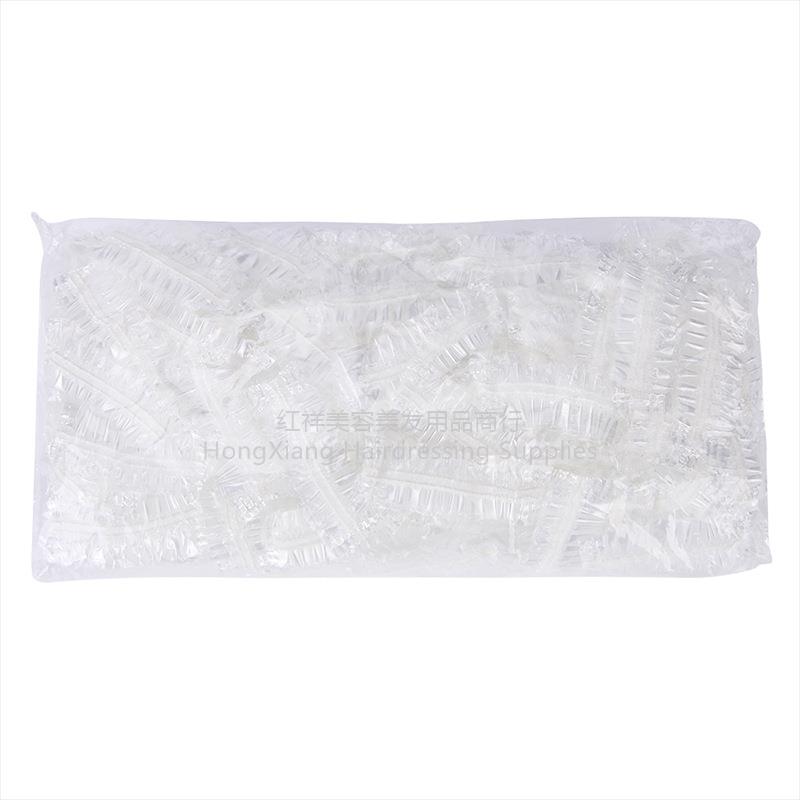 批发一次性/透明染发耳罩/成人耳罩/家用沐浴发廊/理发店染烫发耳罩白底实物图
