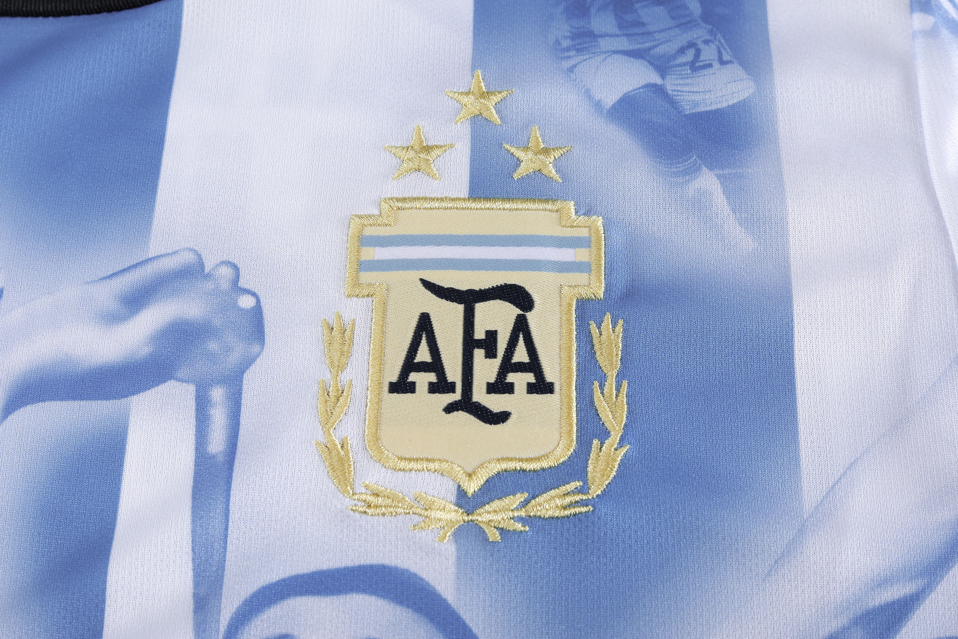23-24国家队带标阿根廷纪念版足球服运动服厂家直销现货一件代发支持定制印字印logo详情8