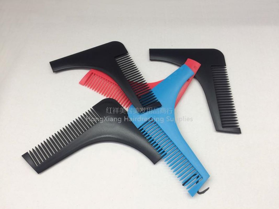 Amazon Source Men's Beard Brush Beard style Clear comb beard trim comb