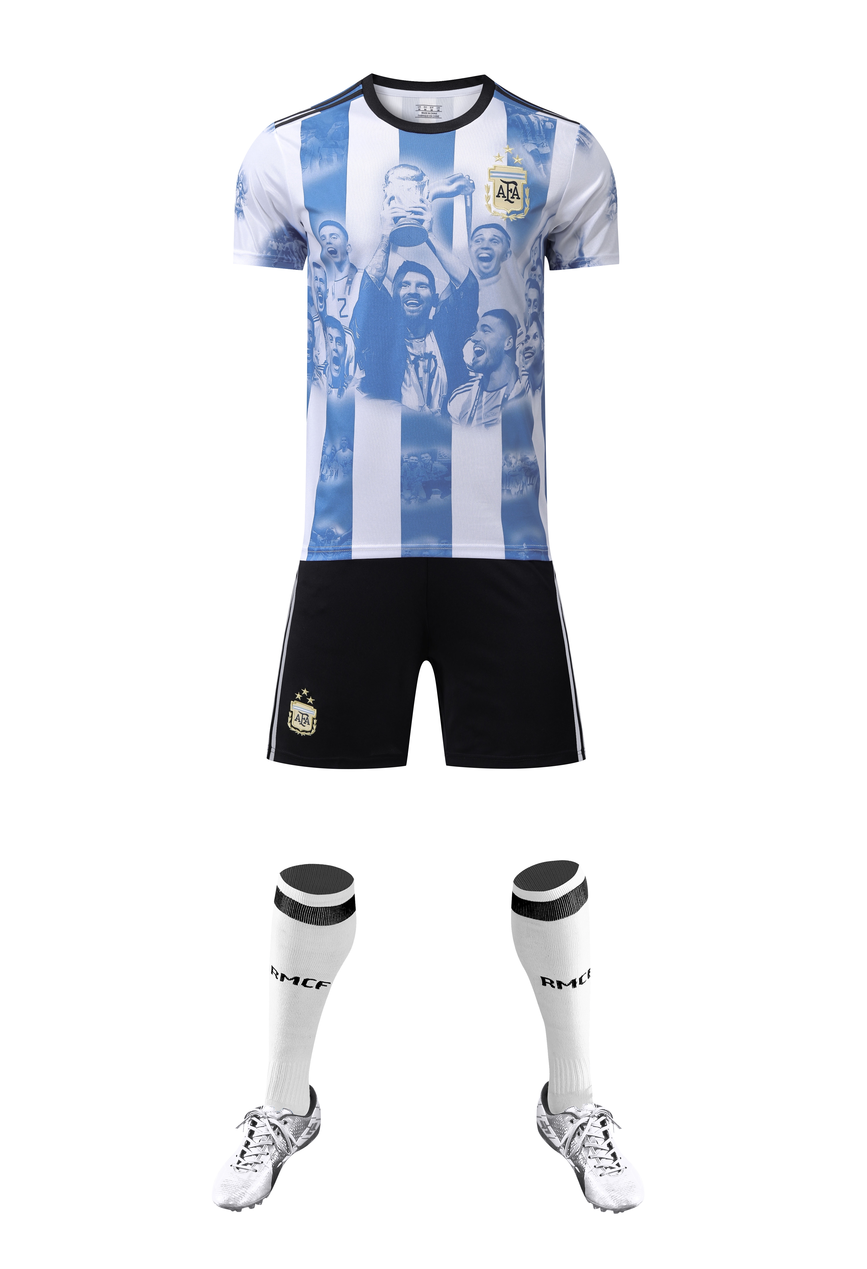 23-24国家队带标阿根廷纪念版足球服运动服厂家直销现货一件代发支持定制印字印logo详情2