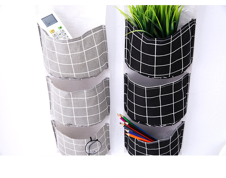 三个兜收纳袋挂袋衣柜家居挂墙挂式门后宿舍寝室多层布艺创意壁挂详情8