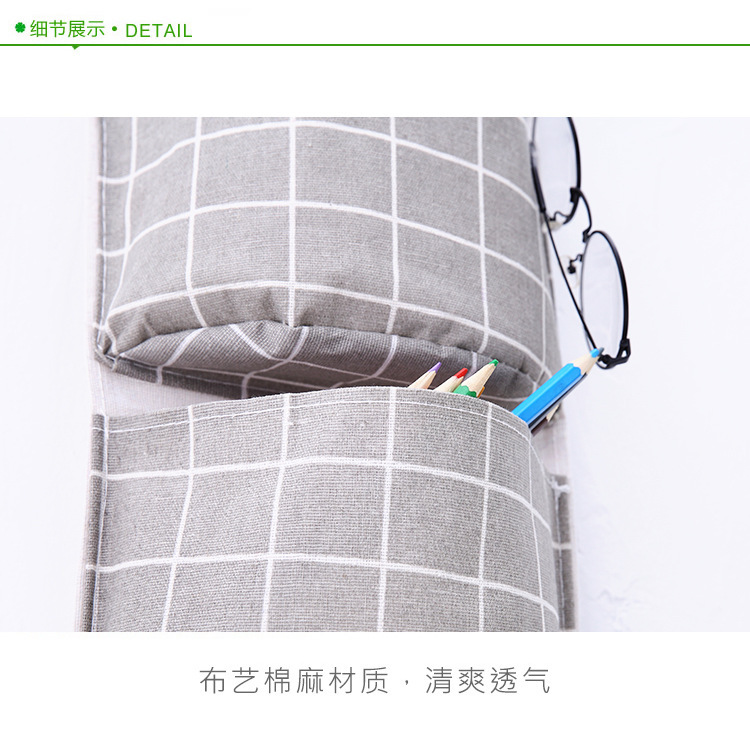 三个兜收纳袋挂袋衣柜家居挂墙挂式门后宿舍寝室多层布艺创意壁挂详情11