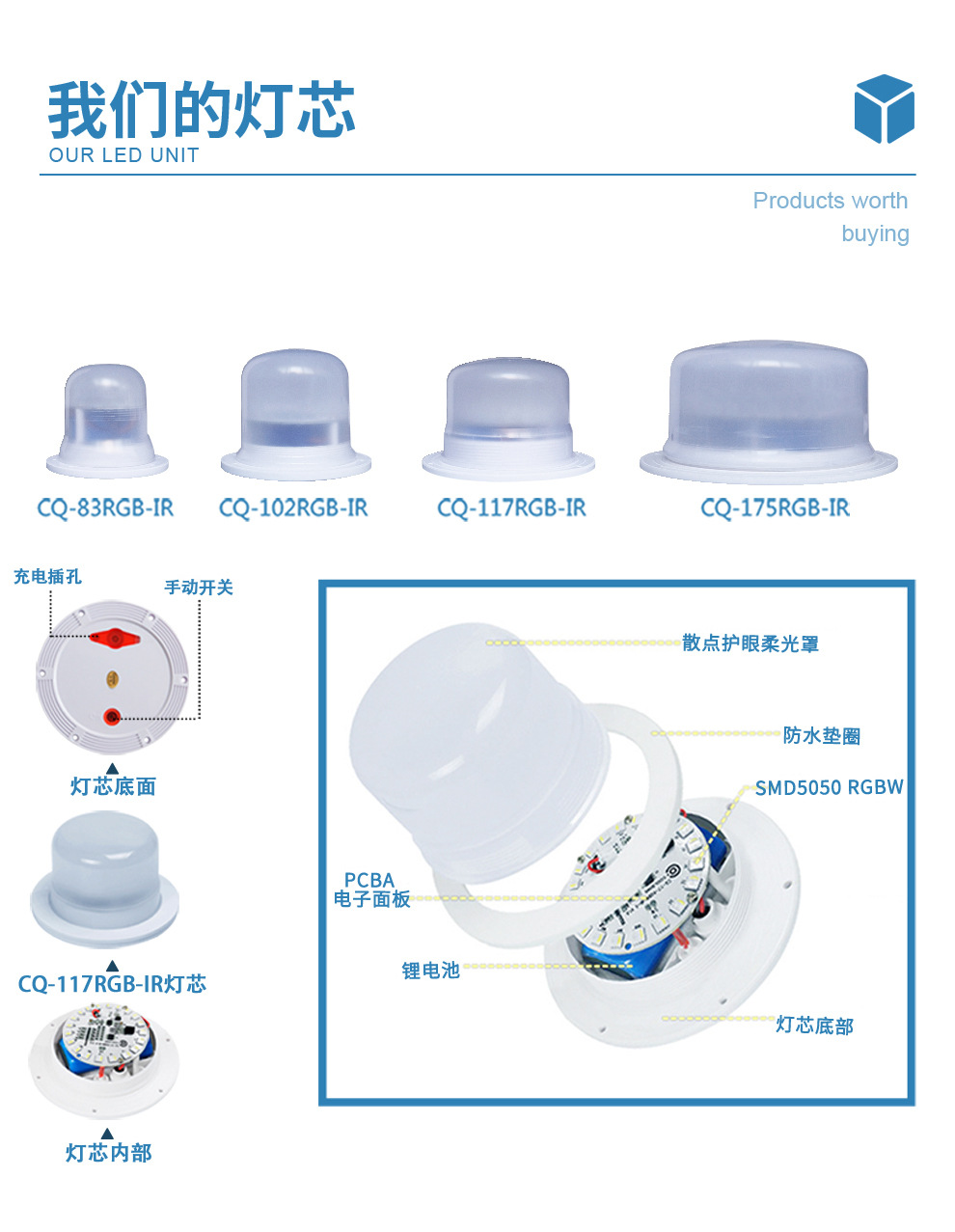 大号发光骰子 led七彩遥控变色充电ktv酒吧凳led创意发光凳子详情9