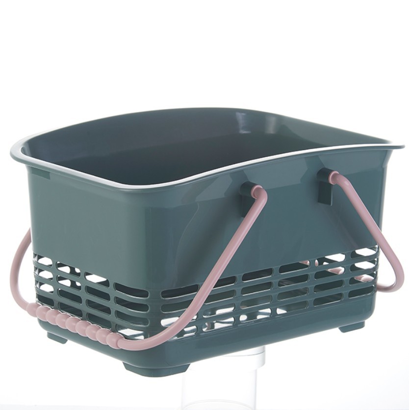 W52-JKC-5521 hand-held basket, bath hand-held basket, shower basket, storage basket, home organizing storage basket, shopping basket Item Picture