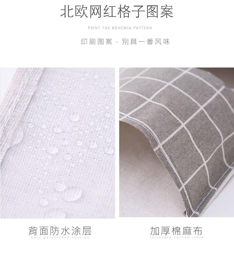 三个兜收纳袋挂袋衣柜家居挂墙挂式门后宿舍寝室多层布艺创意壁挂详情4