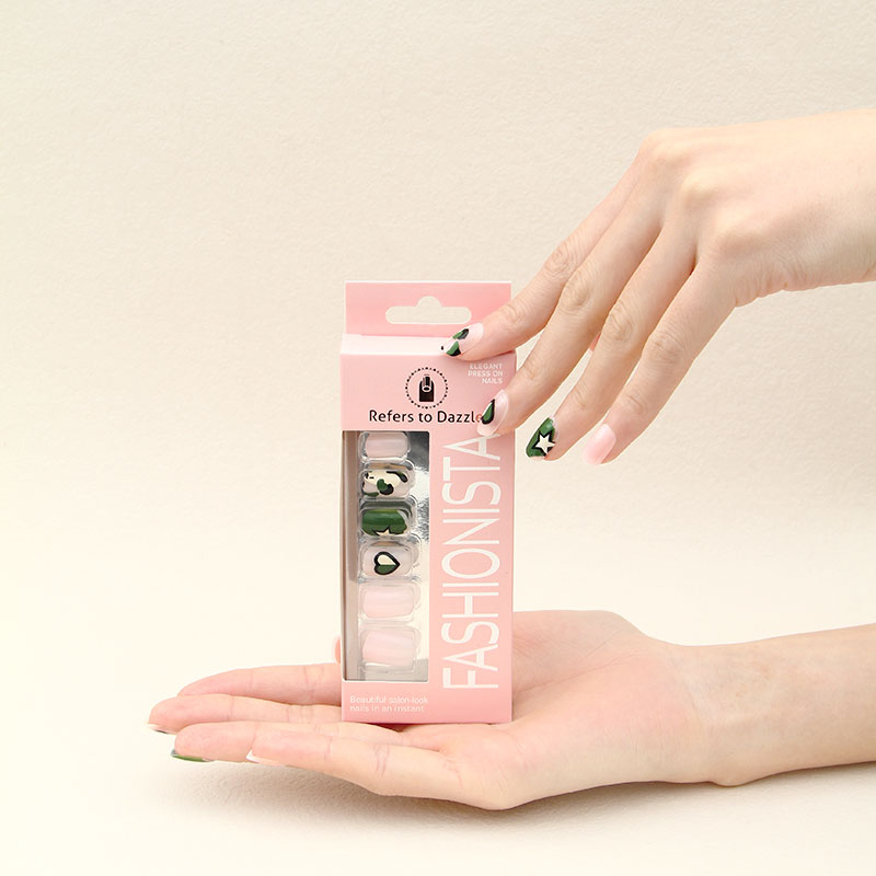 The new 24-piece wearable nail sticker with a heart star, a best-selling product from Japan and South Korea, is sold directly by the domestic manufacturer details Picture