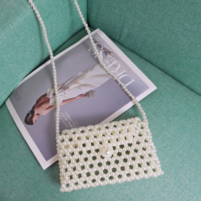 Variable Bag Pearl Bag Pearl Mobile Phone Female Bag Beaded Female Bag Cross-Border Female Bag New 2023 details Picture