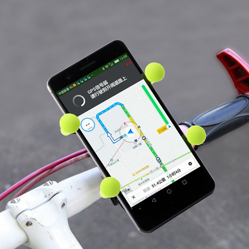 CH-02 Four-pronged bicycle phone stand, X-type bicycle phone stand, metal UPS navigation seat, motorcycle mountain biker stand Item Picture