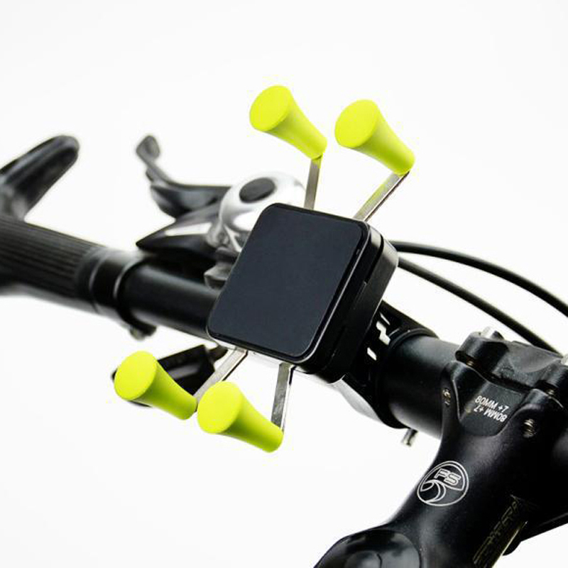 CH-02 Four-pronged bicycle phone stand, X-type bicycle phone stand, metal UPS navigation seat, motorcycle mountain biker stand Application Scenario
