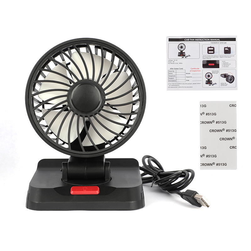 车载风扇5V/USB单头双头汽车电风扇 夏季汽车便携式货车迷你风扇详情11