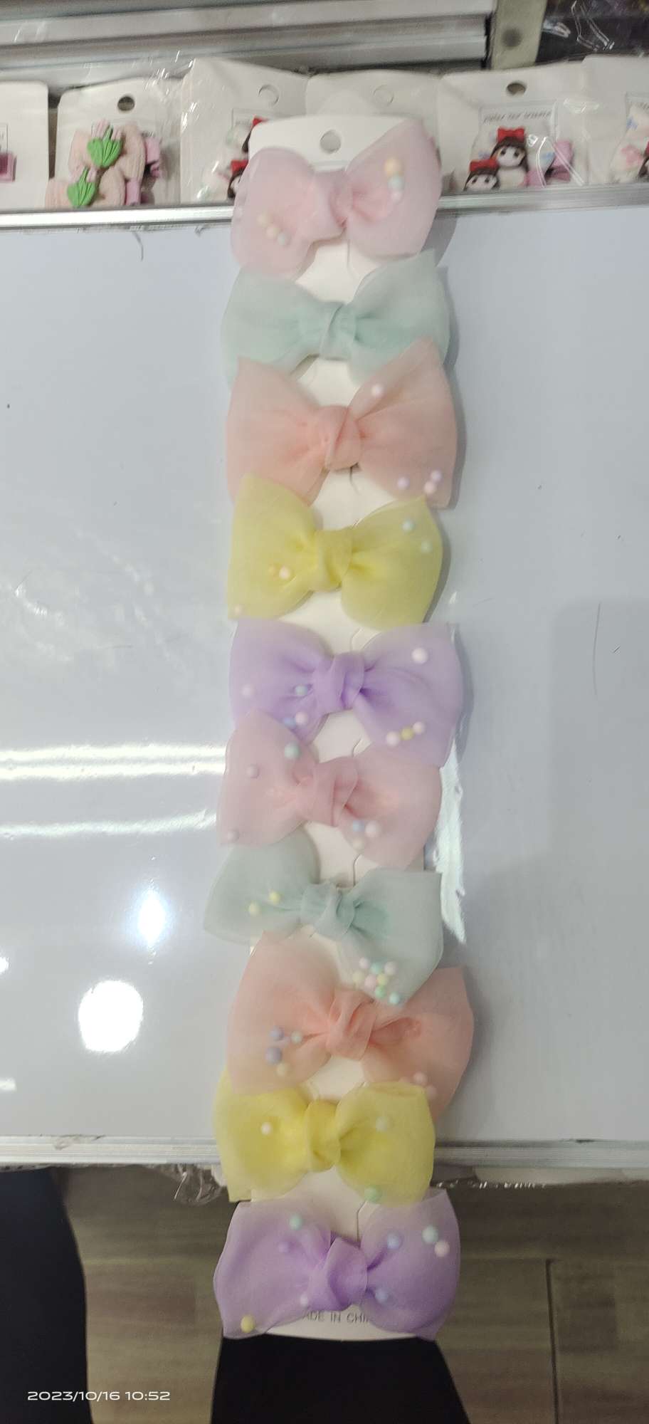 纱领结玉夹