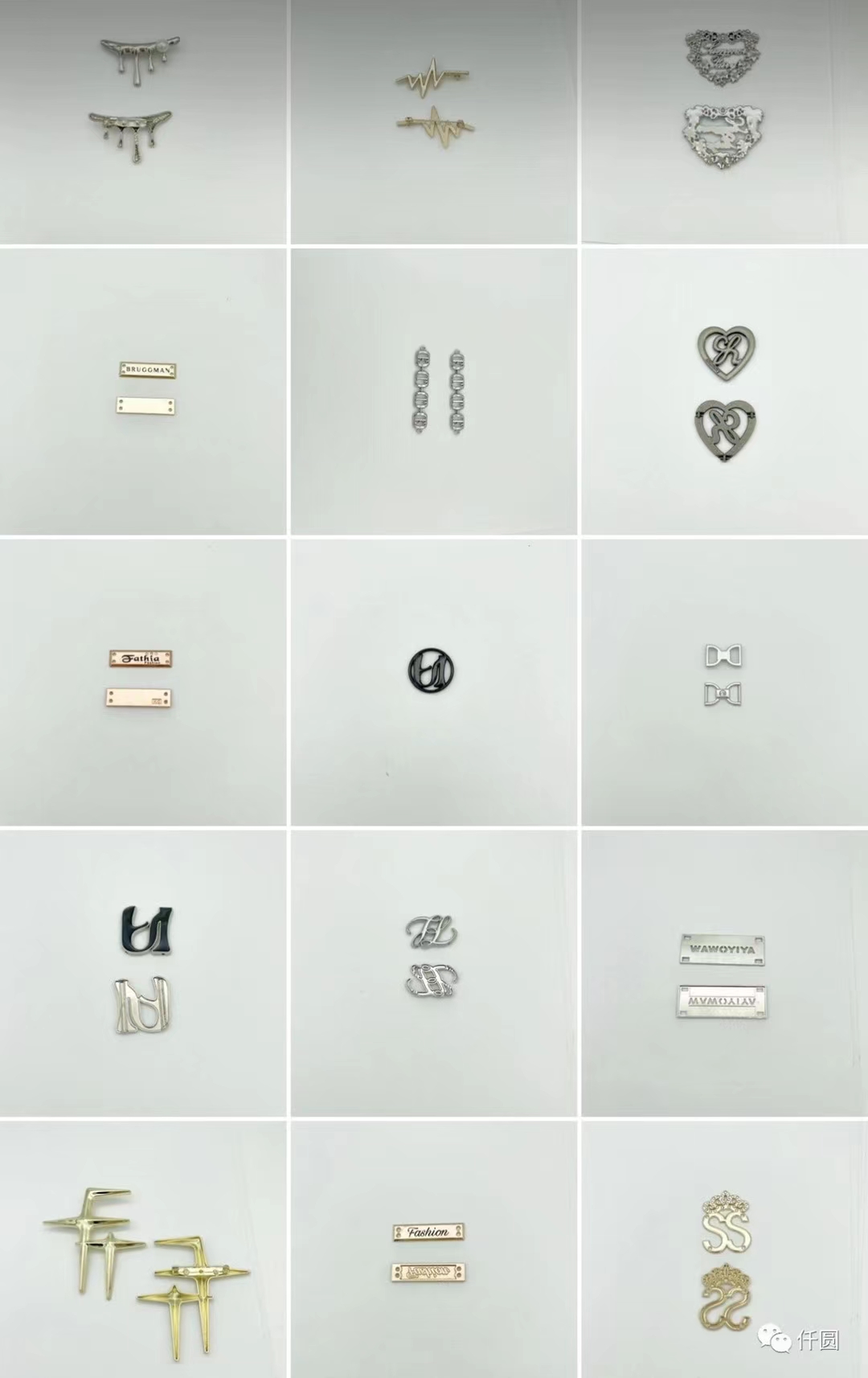 铁标/别针/字母标细节图