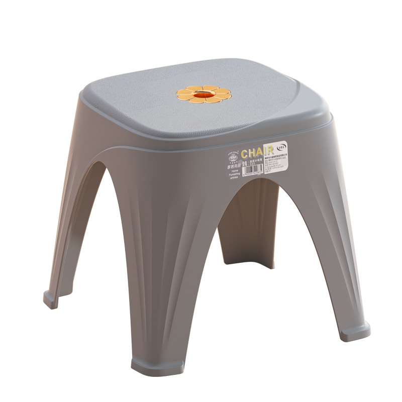 J35-322法式小花凳家用小矮凳卫浴时尚塑料脚踩凳实用小板凳